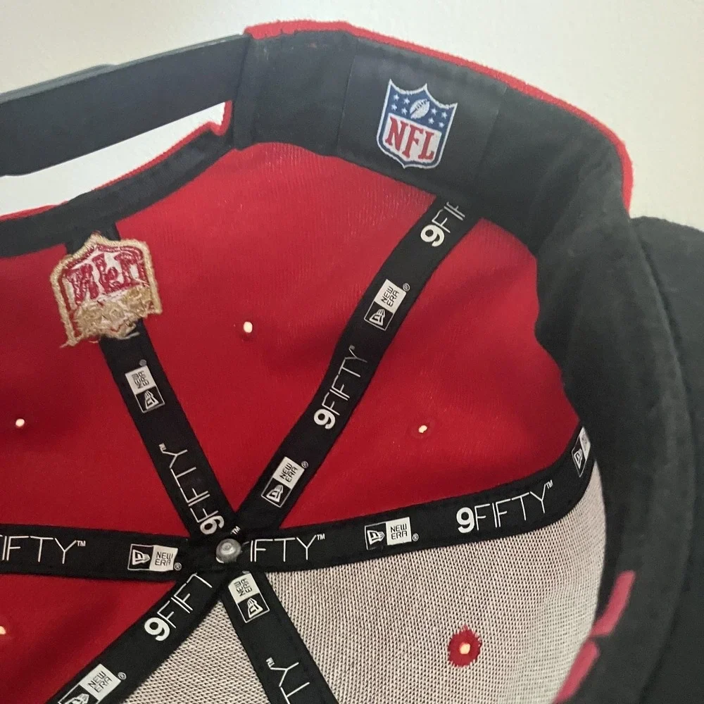 San Francisco 49ers Hat Cap Snap Back Mens One Size‎ Red NFL Football New Era